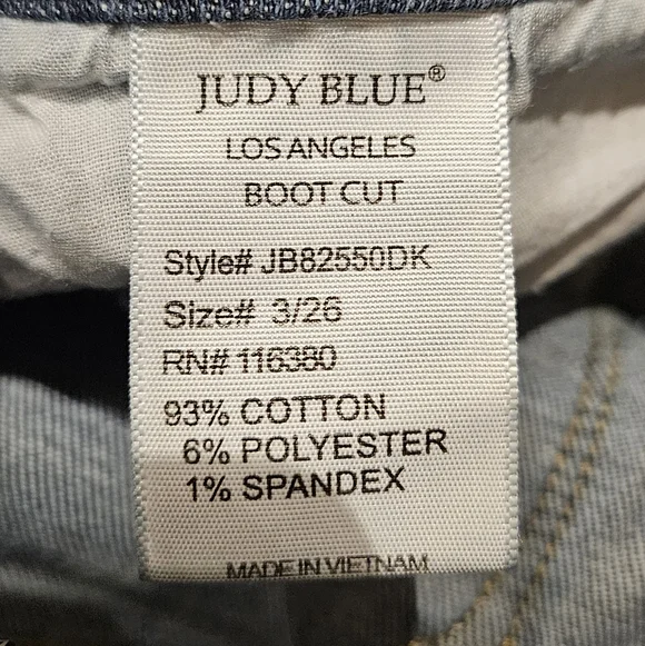 Judy Blue Women's Blue Boot Cut Jeans - Picture 5 of 6